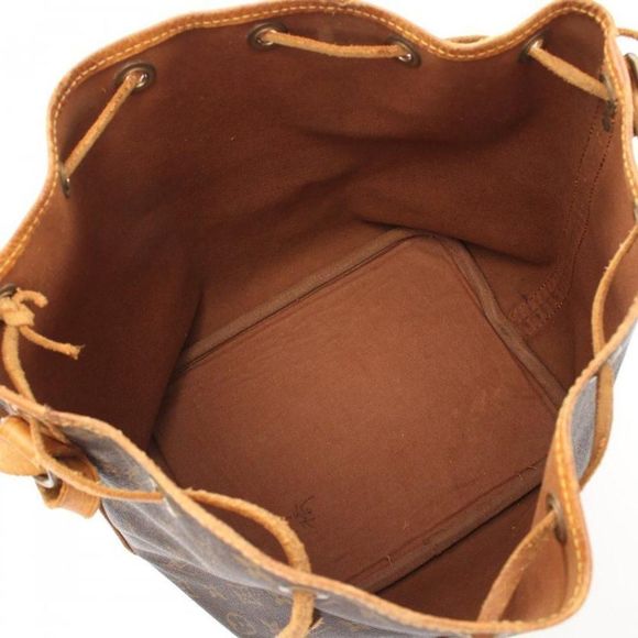 Louis Vuitton Petit Noe Monogram Shoulder Bag PVC Leather Brown - Picture 2 of 7